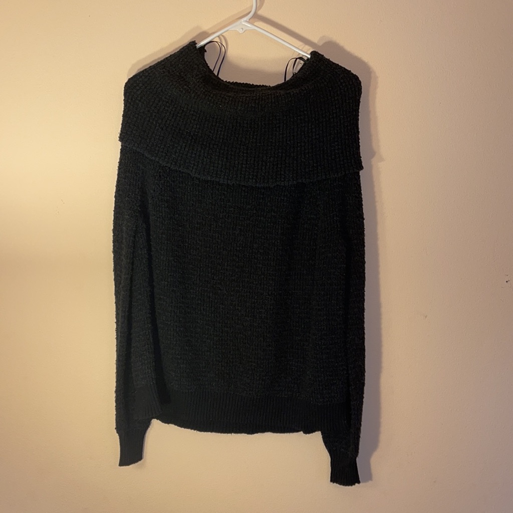 Free People Black Turtleneck Small